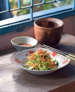 Bitter melon salad with dried shrimp (Goi khô qua tôm khô)