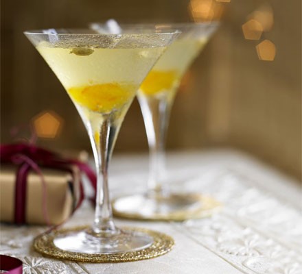 Bitter orange and cardamom martinis