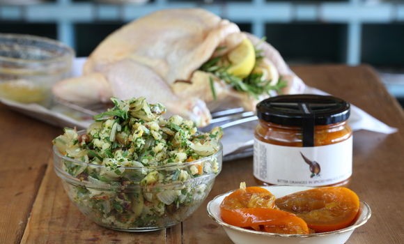 Bitter orange and pistachio stuffing