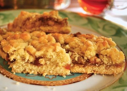 Bitter orange and walnut bars (Mabroosha)