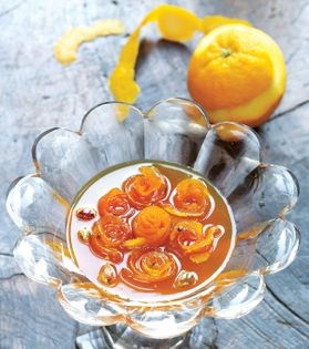 Bitter orange peel preserve (Moraba-ye khalal-e pust-e narenj)