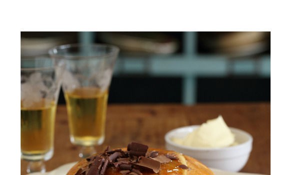 Bitter orange, raisin and chocolate zucotto