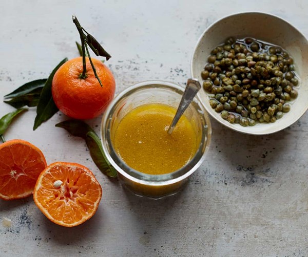 Bitter orange salad dressing