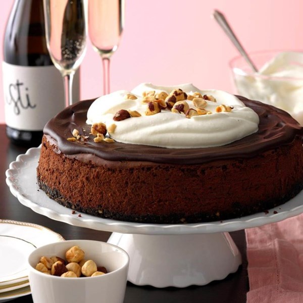 Bittersweet chocolate cheesecake