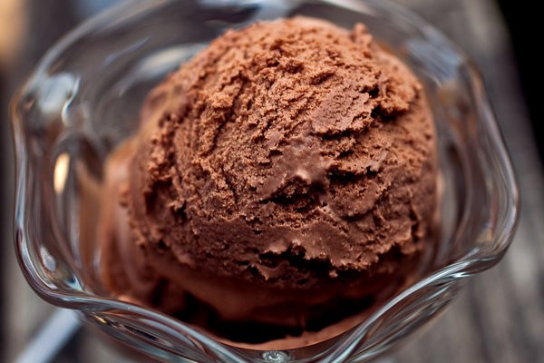 Bittersweet chocolate ice cream