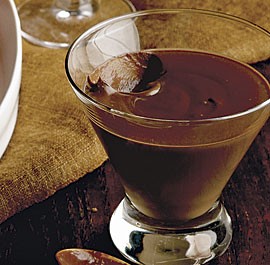 Bittersweet chocolate pots de crème
