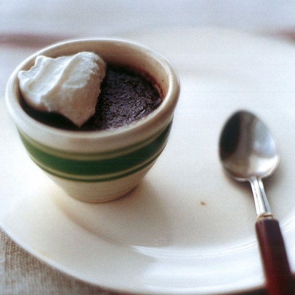 Bittersweet chocolate pudding