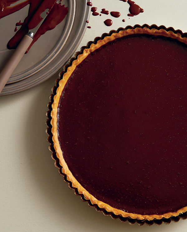 Bittersweet chocolate tart