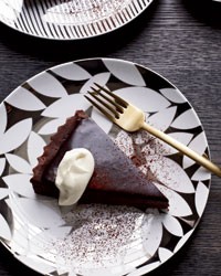 Bittersweet chocolate tart