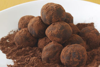 Bittersweet chocolate truffles
