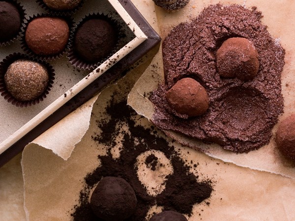 Bittersweet truffles rolled in spices [Joan Coukos]