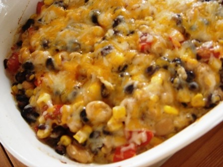 Black and white bean dip