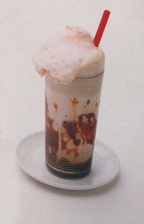 Black-and-white ice cream soda