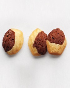 Black and white madeleines
