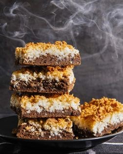 Black and white magic brownies