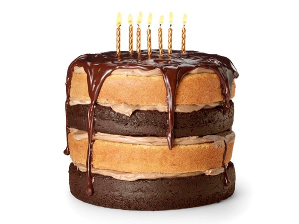 Black-and-white mocha cake