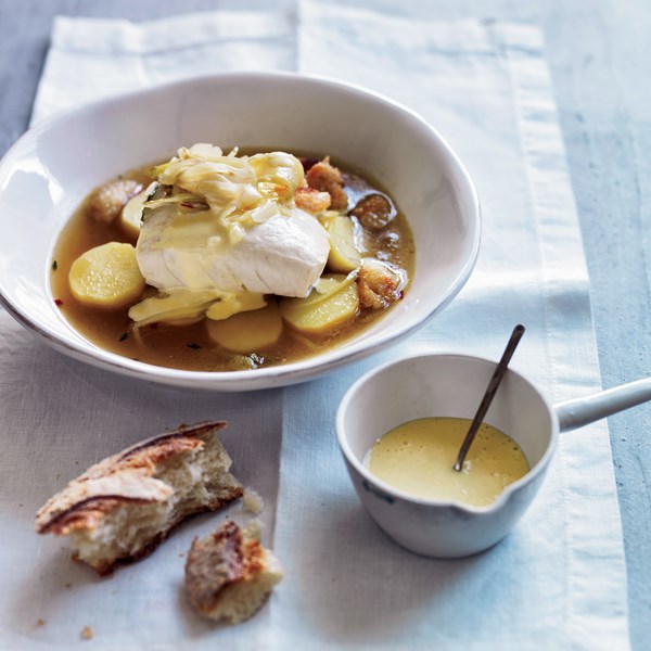 Black bass with fennel, potatoes & aioli [Anne Quatrano]