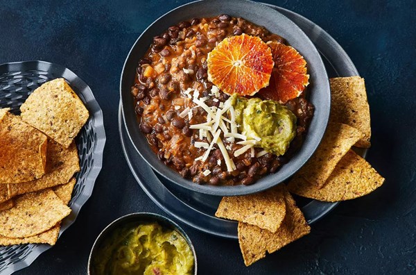 Black bean & orange stew