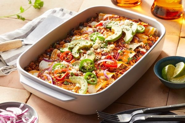Black bean & rice enchiladas