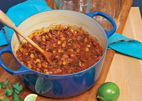 Black bean and chile posole