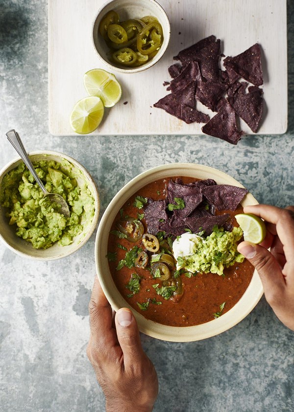 Black bean and chipotle soup