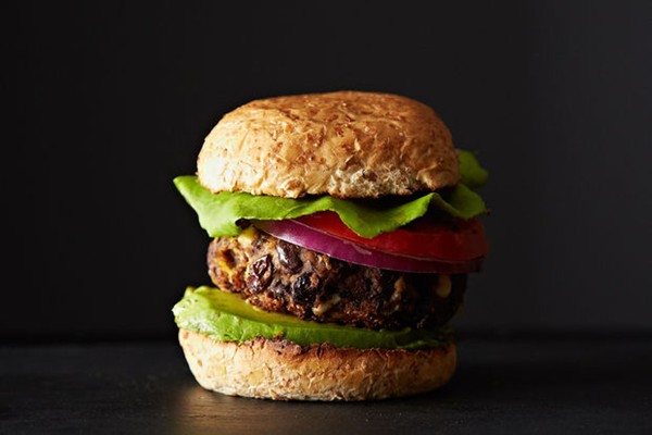 Black bean and corn burgers