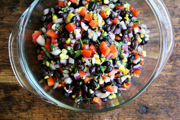 Black bean and roasted corn salad