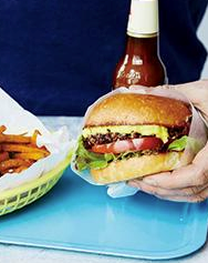 Black bean-and-shiitake burgers