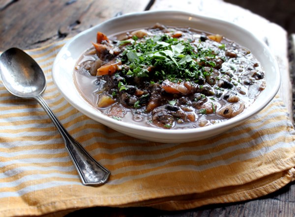 Black bean and sweet potato soup