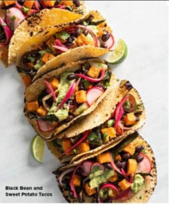 Black bean and sweet potato tacos