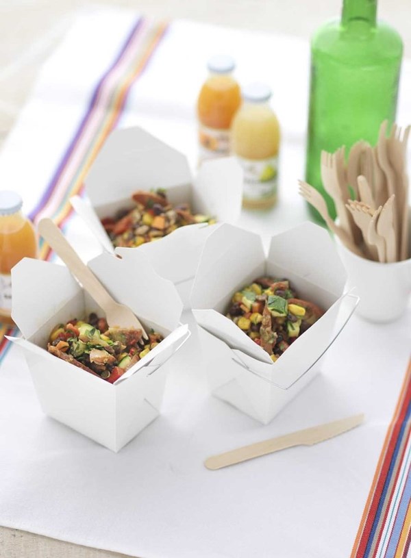 Black bean, chorizo and sweet corn salad