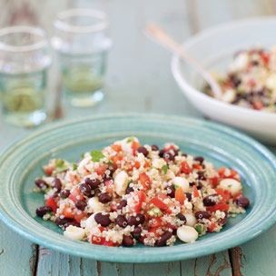 Black bean, corn, and quinoa salad