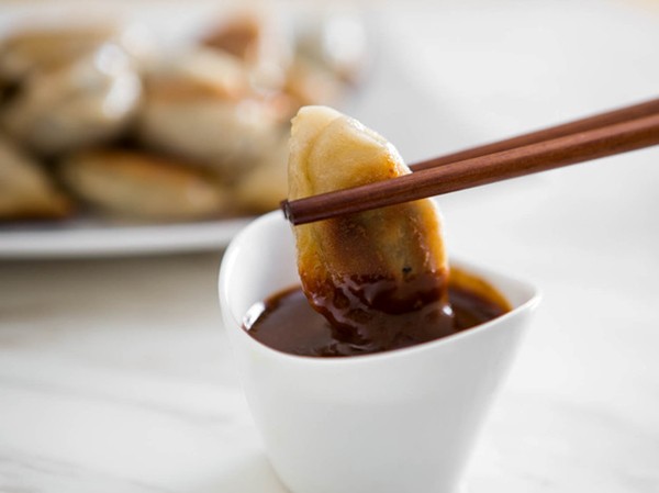 Black bean dipping sauce with maple syrup