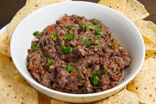 Black bean guacamole