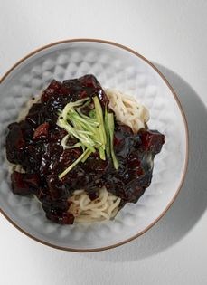 Black bean noodles (Jjajang myeon)
