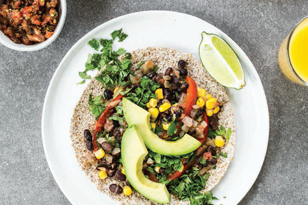 Black bean rancheros