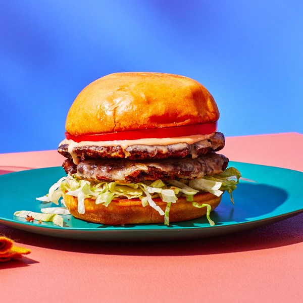 Black bean smashed burgers