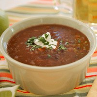 Black bean soup