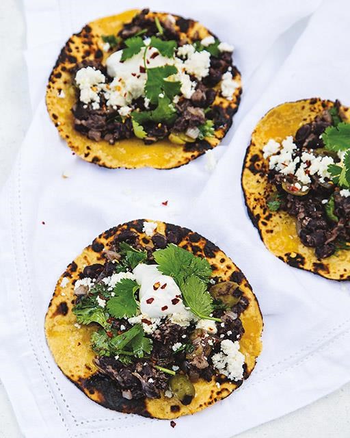 Black bean tacos
