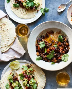 Black bean tacos