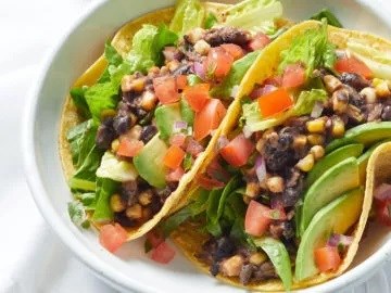 Black bean tacos