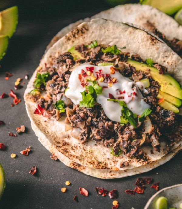 Black bean tacos