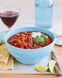 Black-bean turkey chili
