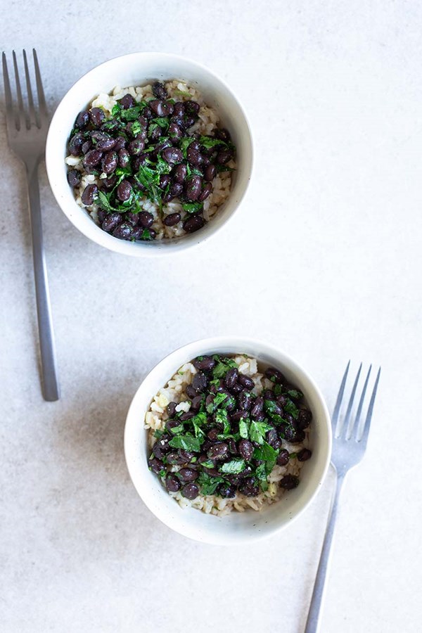 Black beans and rice