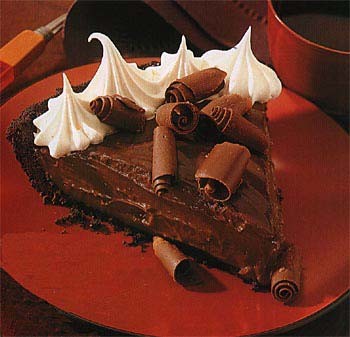 Black-bottom chocolate pie