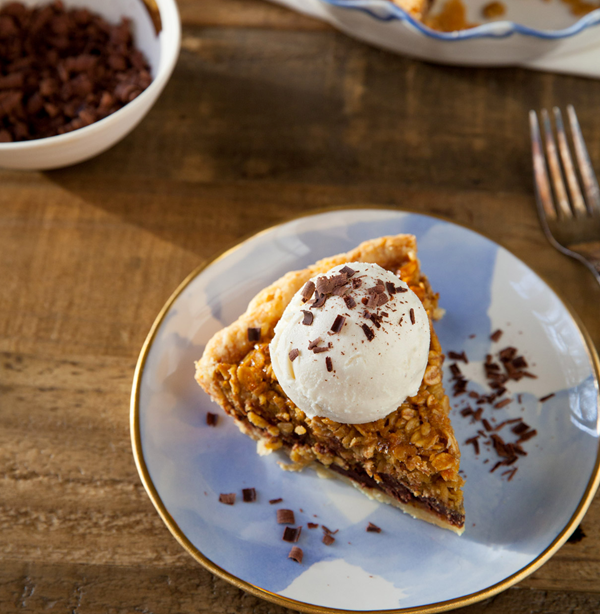 Black bottom oatmeal pie