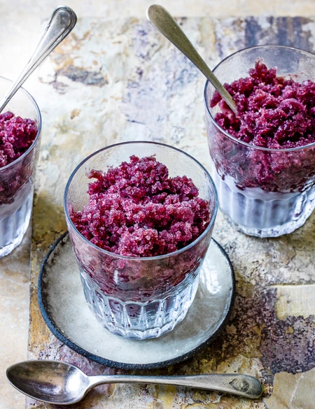 Black cherry granita