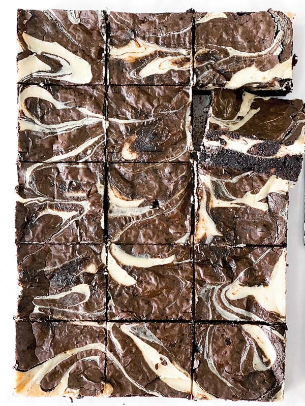 Black cocoa cheesecake brownies