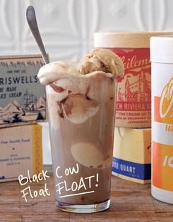 Black cow float