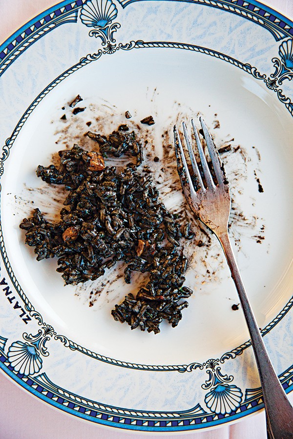 Black cuttlefish risotto (Crni rizoto)
